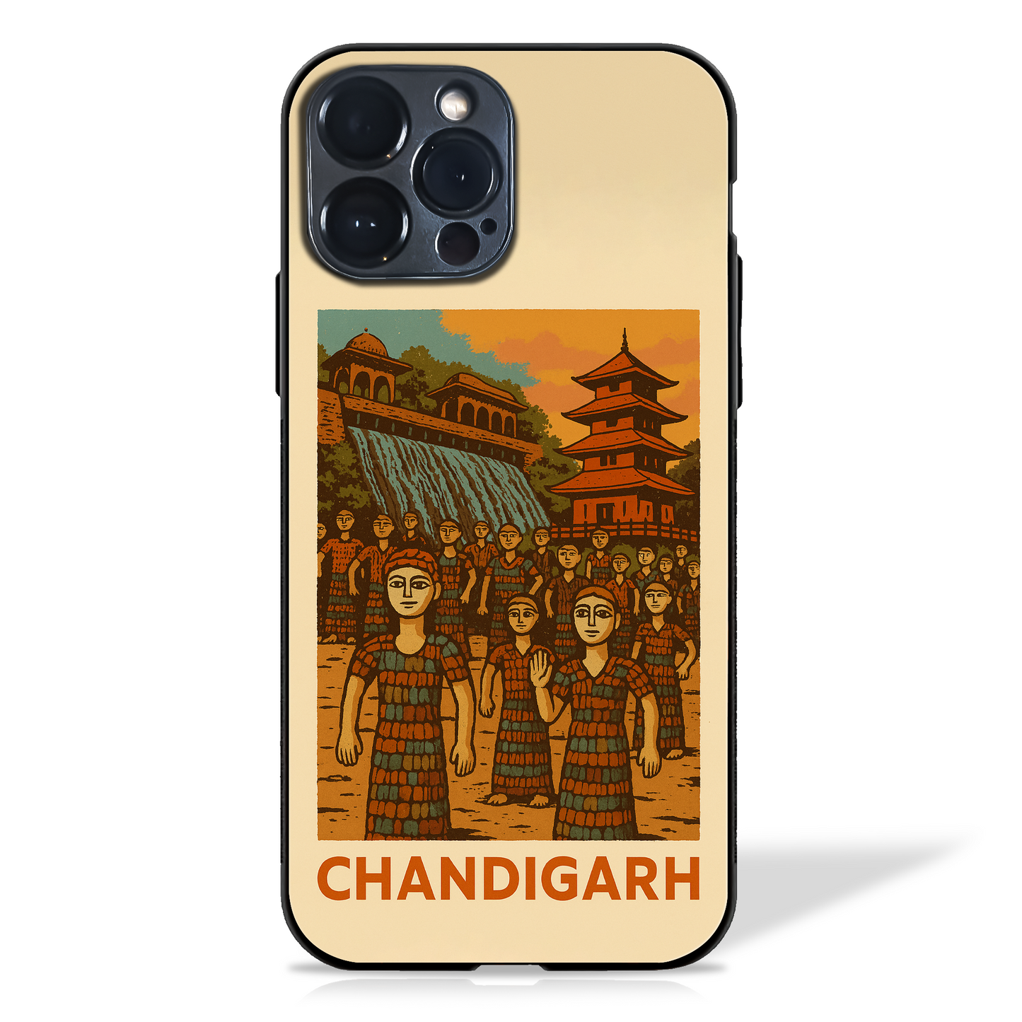 Iconic Cityscapes illustration Glass Case (18 cities)