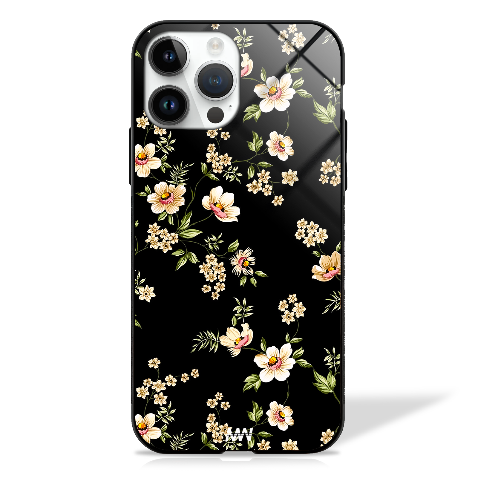 Charming Floral Fusion Premium GLASS CASE -  - MW Stuffs - 