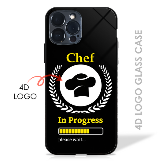 Chef in Progress - 4D Logo Glass Case