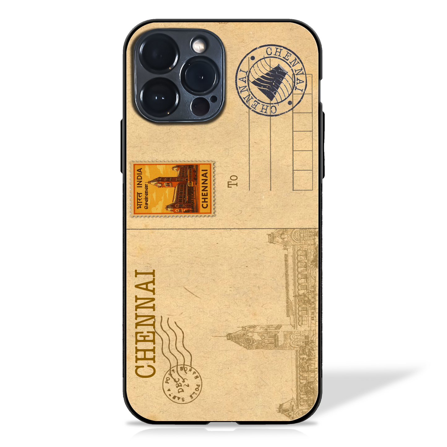 Indian Cities Postcard Glass Case (10 cities)