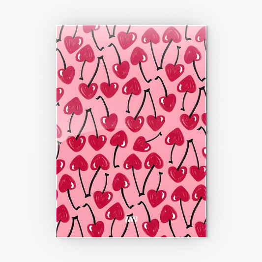 Cherry Hearts Aesthetic Metal-Poster