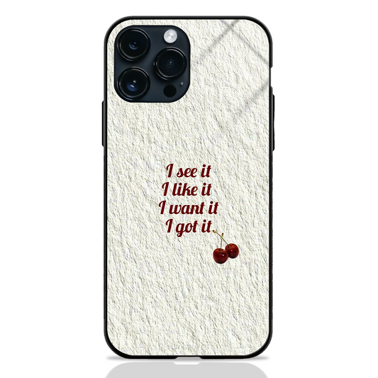 Cherry Manifest Glass Case
