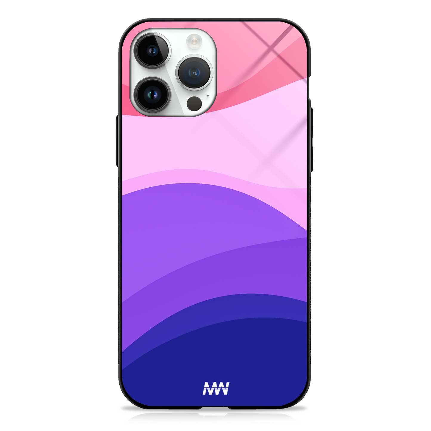 Chroma Wave Aesthetic GLASS CASE -  - MW Stuffs - 
