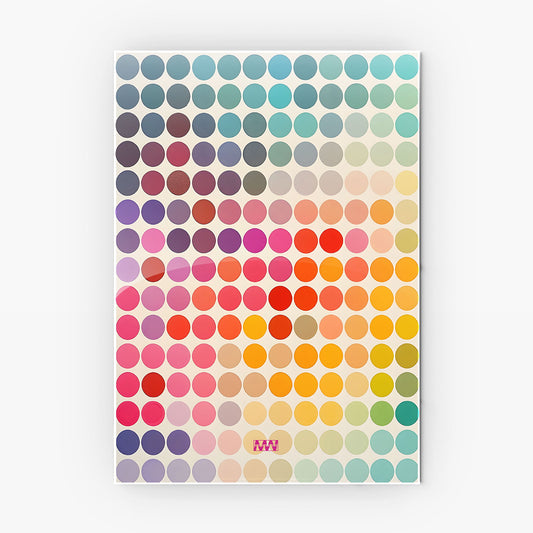 Chromatic Dots Metal-Poster