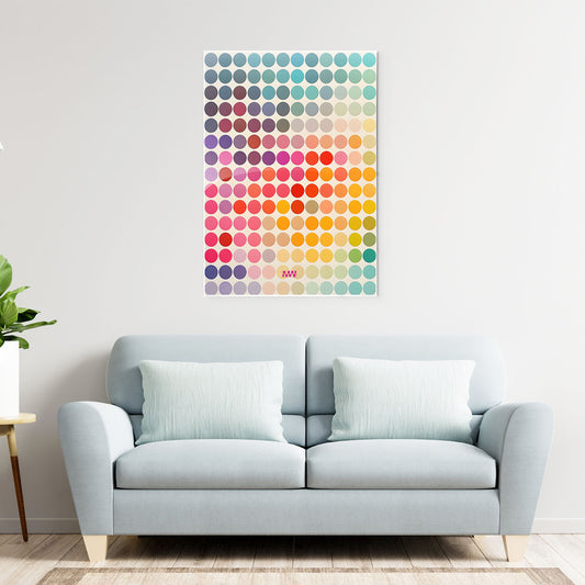 Chromatic Dots Metal-Poster