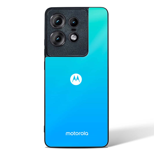 Classic Blue Gradient Glass Phone Case-Motorola Edge 50 Pro