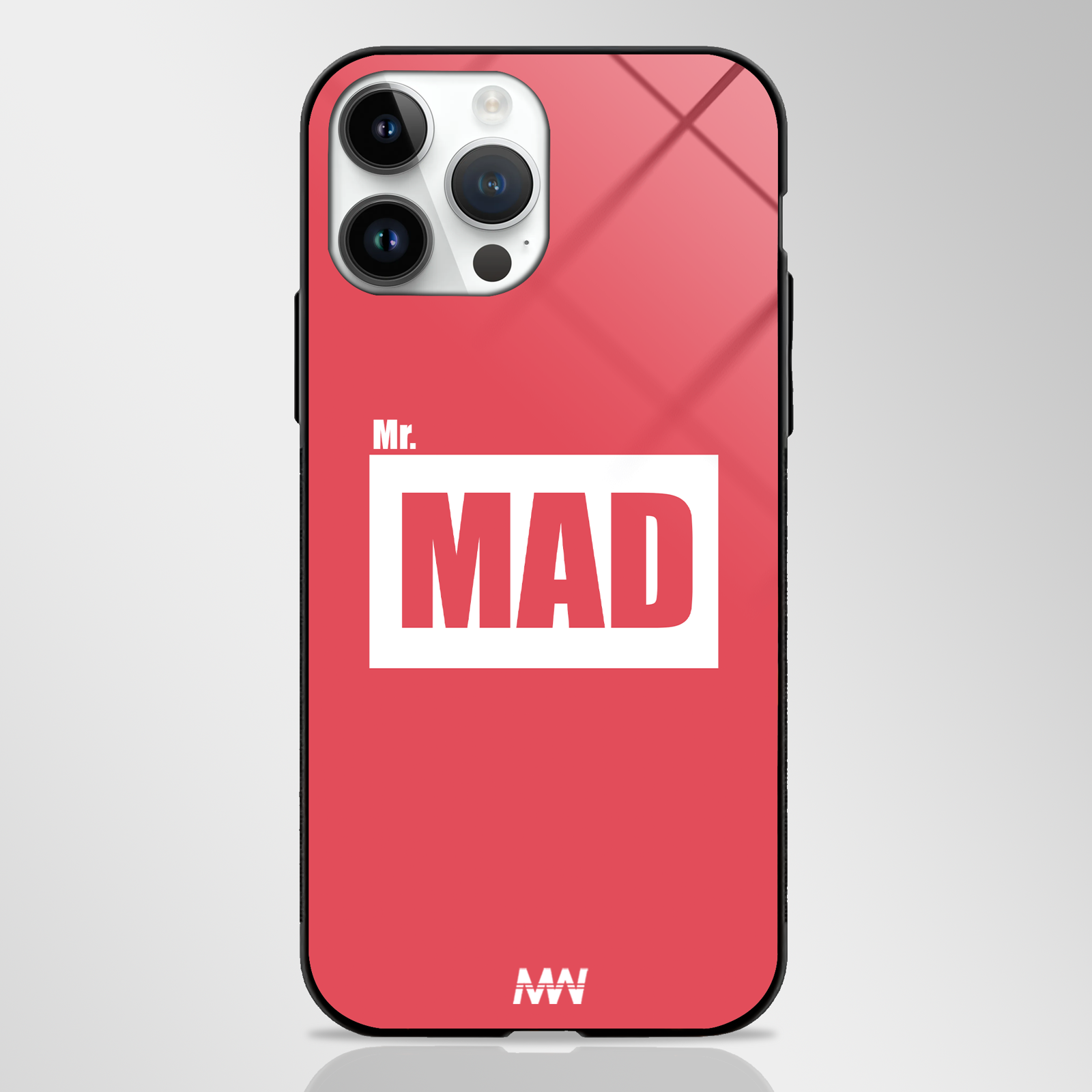 Classic Style Custom Name Premium GLASS CASE -  - MW Stuffs - 