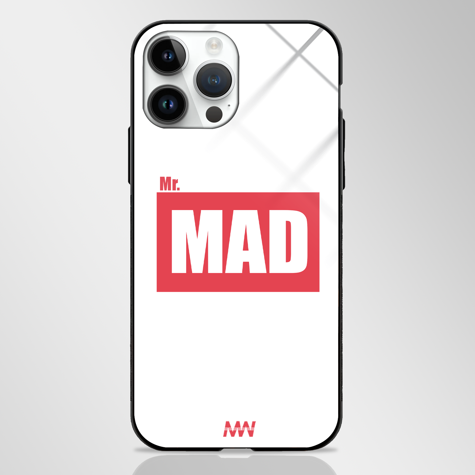Classic Style Custom Name Premium GLASS CASE -  - MW Stuffs - 