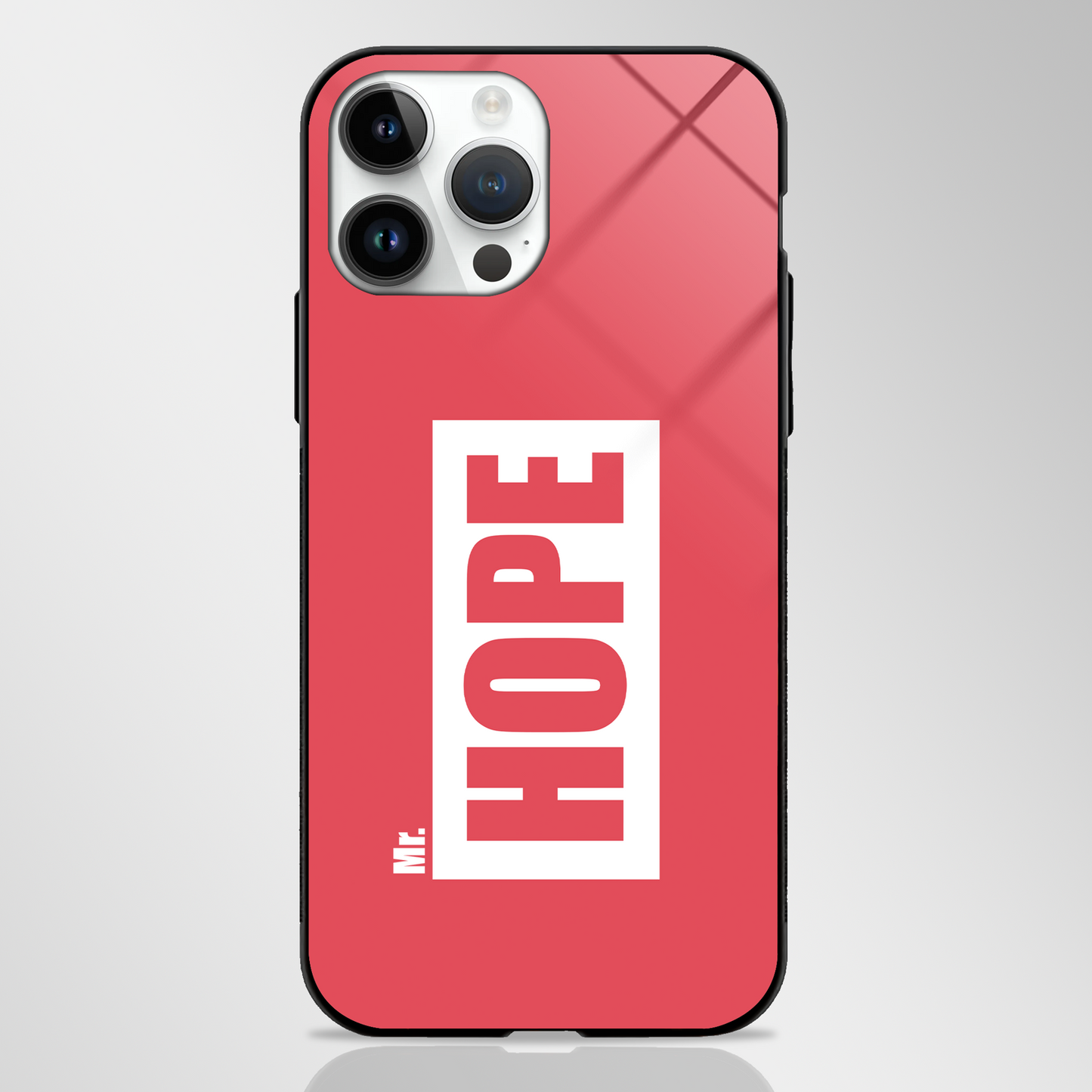 Classic Style Custom Name Premium GLASS CASE -  - MW Stuffs - 