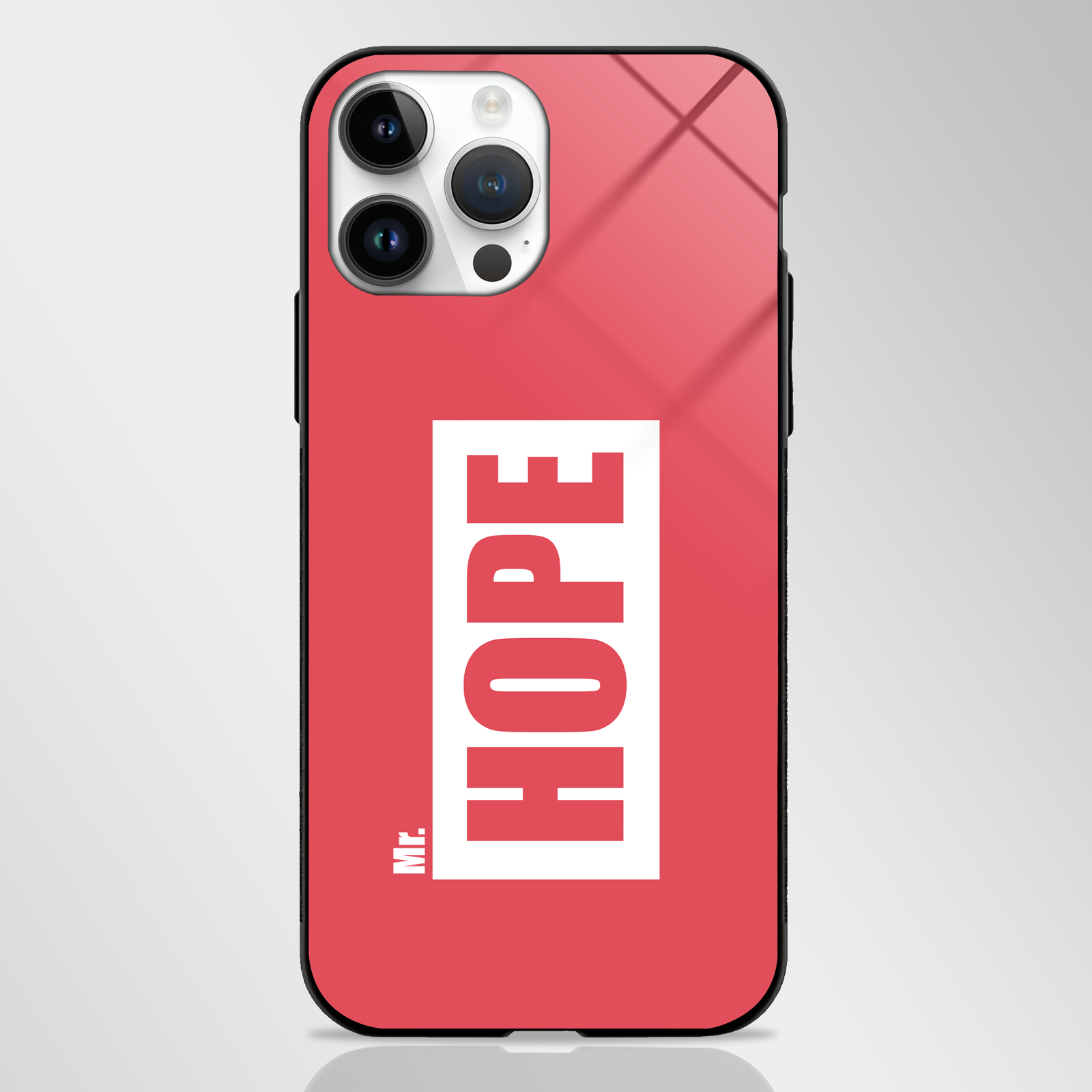Classic Style Custom Name Premium GLASS CASE -  - MW Stuffs - 