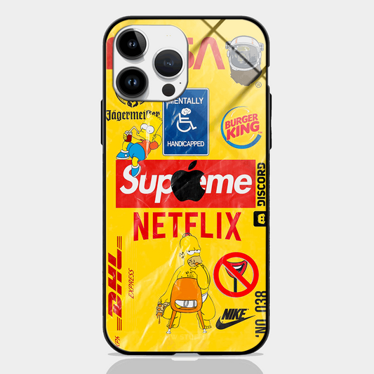 Club of Brands Sticker Glass Case -  - MW Stuffs - 