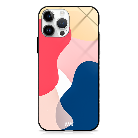 Colorful Abstract Wave GLASS CASE -  - MW Stuffs - 