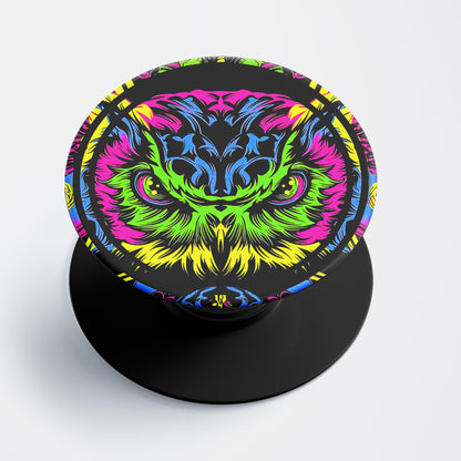 Colourful Owl Flat Pop Holder