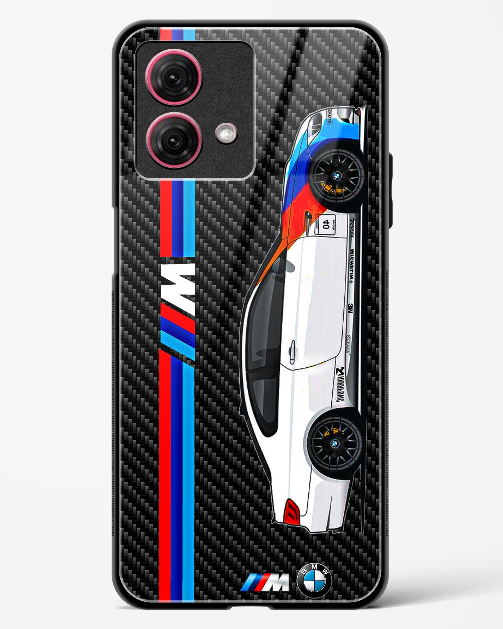 Cool Auto Racing Glass Phone Case-Moto G84 5G