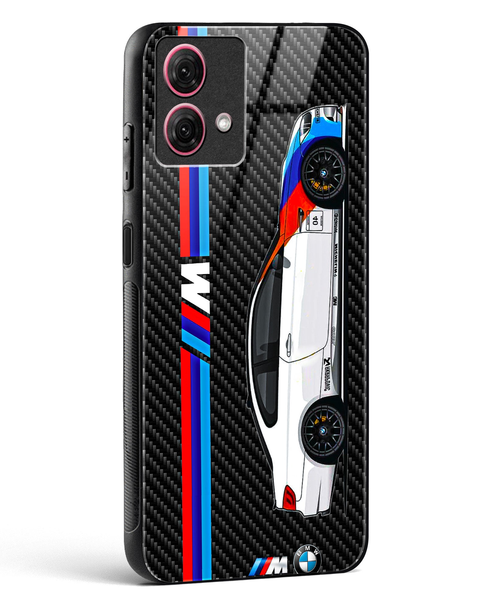 Cool Auto Racing Glass Phone Case-Moto G84 5G