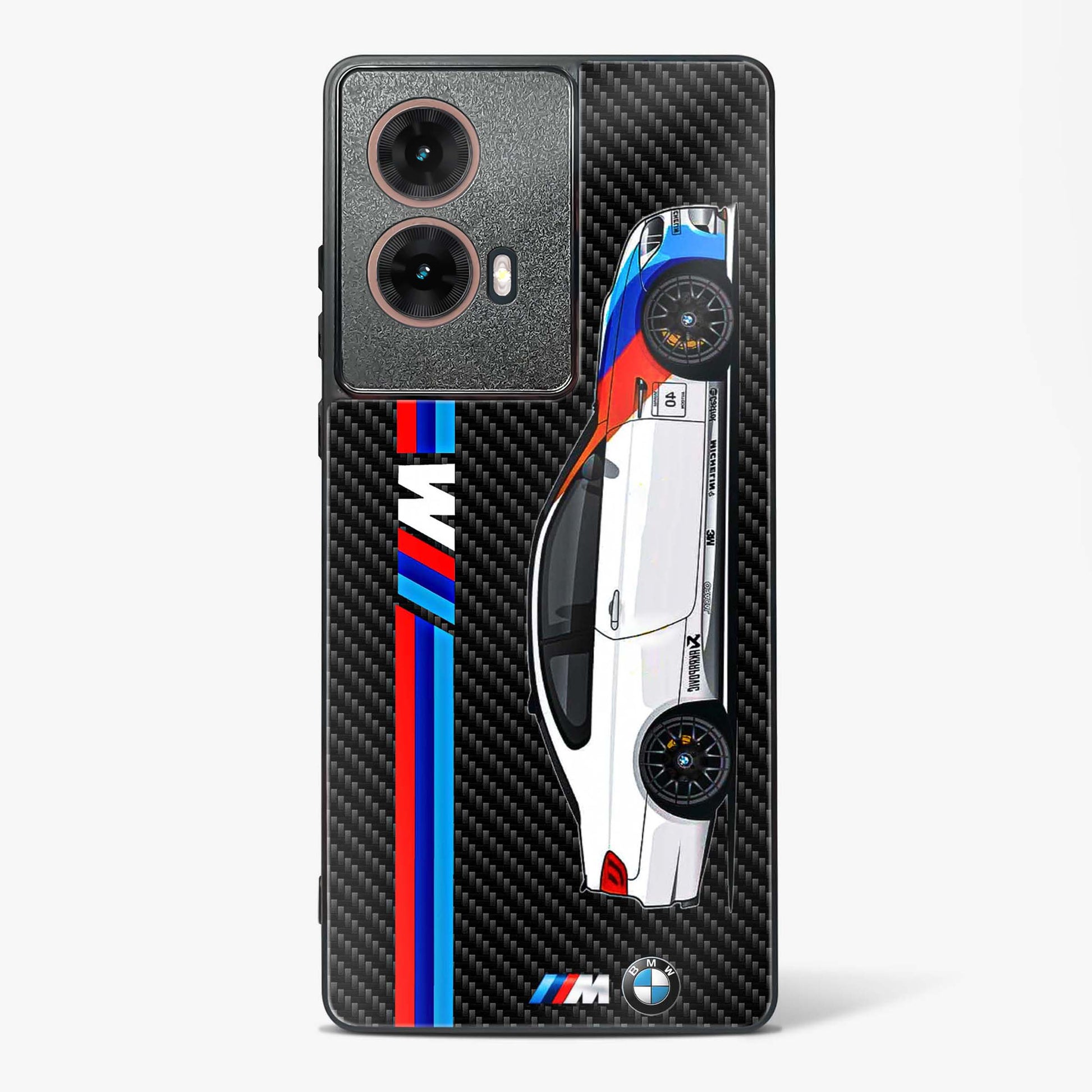 Cool Auto Racing Glass Phone Case-Moto G85 5G