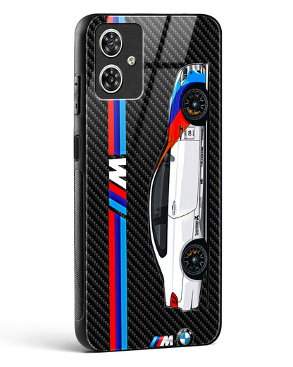 Cool Racing Car Glass Phone Case-Moto G54 5G