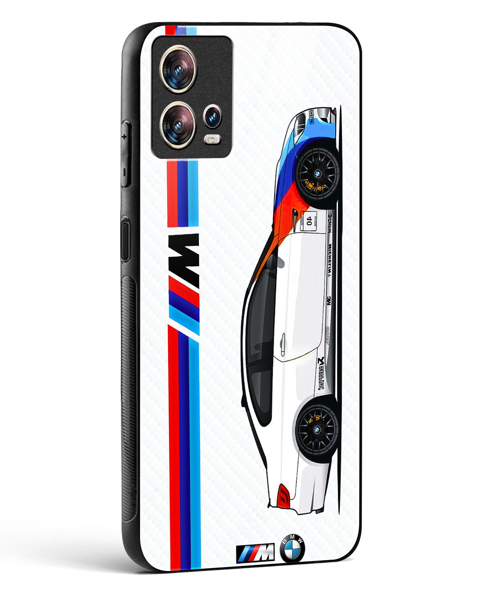 Cool Racing Car Glass Phone Case-Motorola Edge 30 Fusion