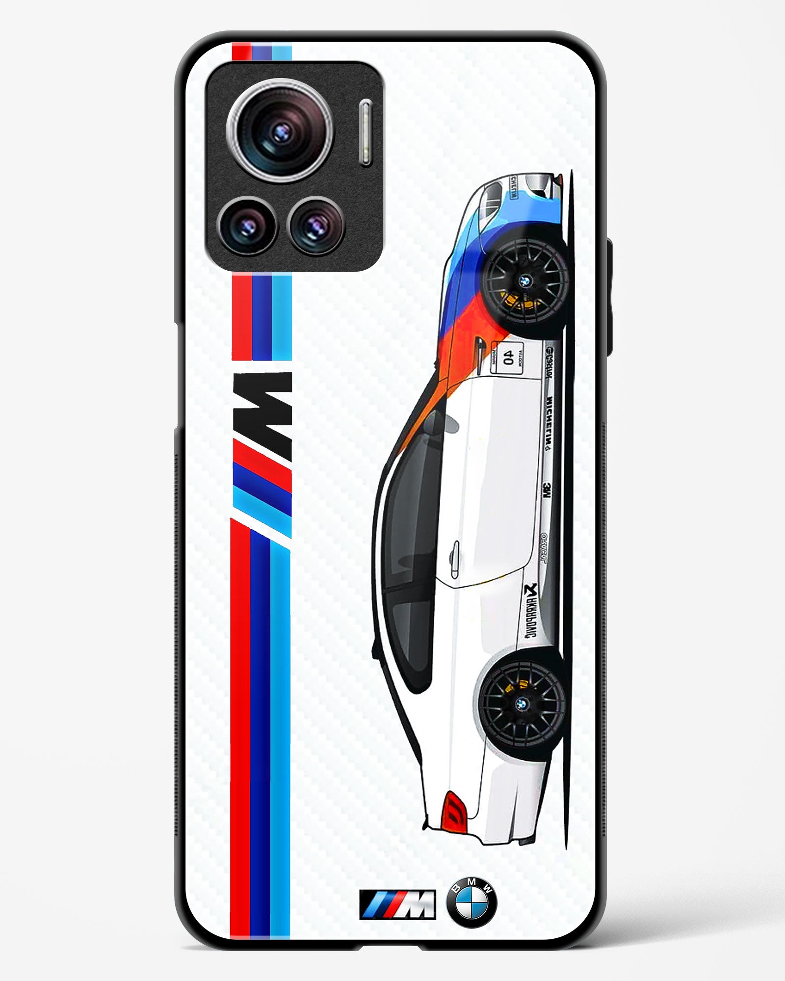 Cool Racing Car Glass Phone Case-Motorola Edge 30 Ultra