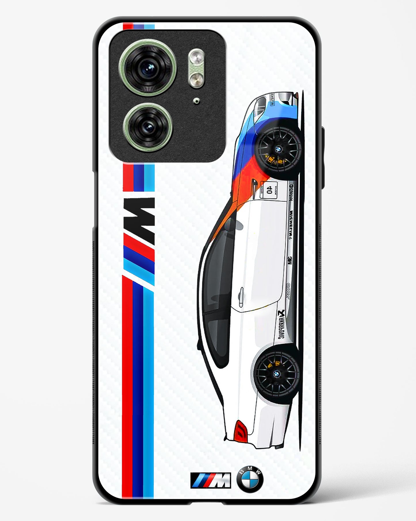 Cool Racing Car Glass Phone Case-Motorola Edge 40
