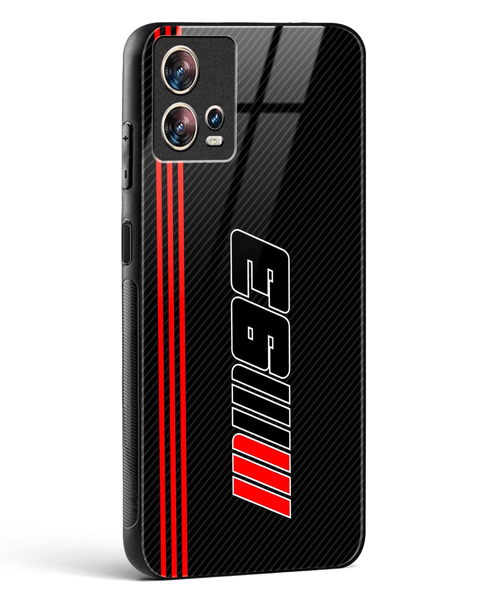 Cool Racing Moto Glass Phone Case-Motorola Edge 30 Fusion