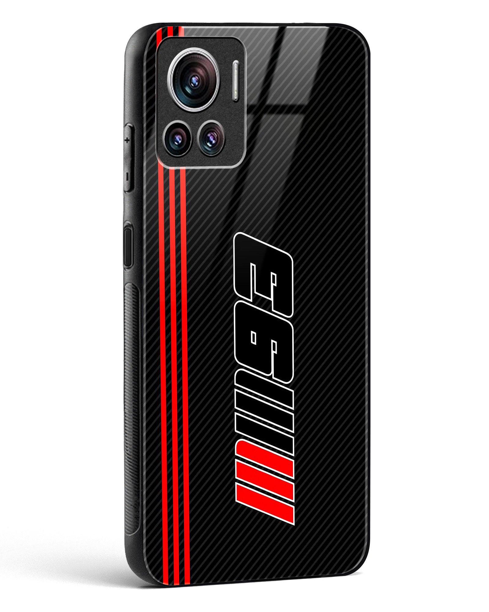 Cool Racing Moto Glass Phone Case-Motorola Edge 30 Ultra
