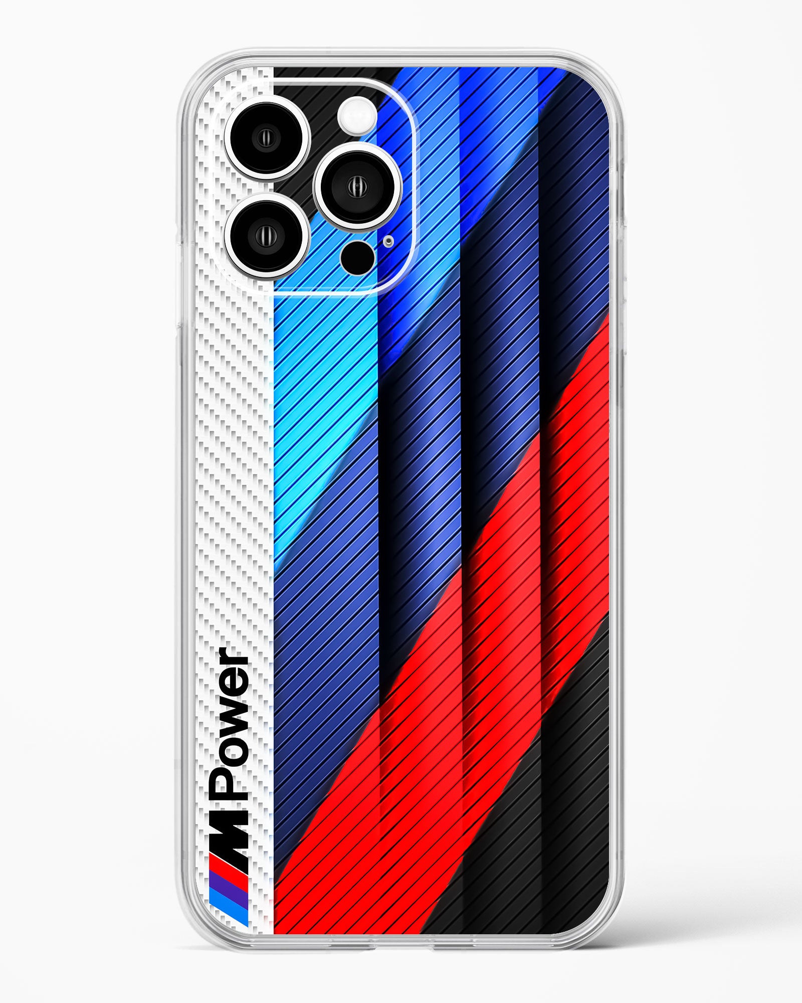 Cool Racing Pattern Clear Silicone Case
