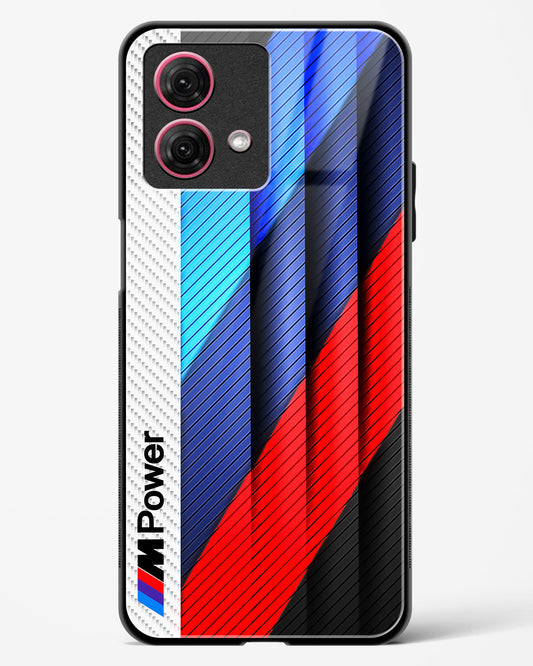 Cool Racing Pattern Glass Phone Case-Moto G84 5G