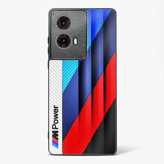 Cool Racing Pattern Glass Phone Case-Moto G85 5G