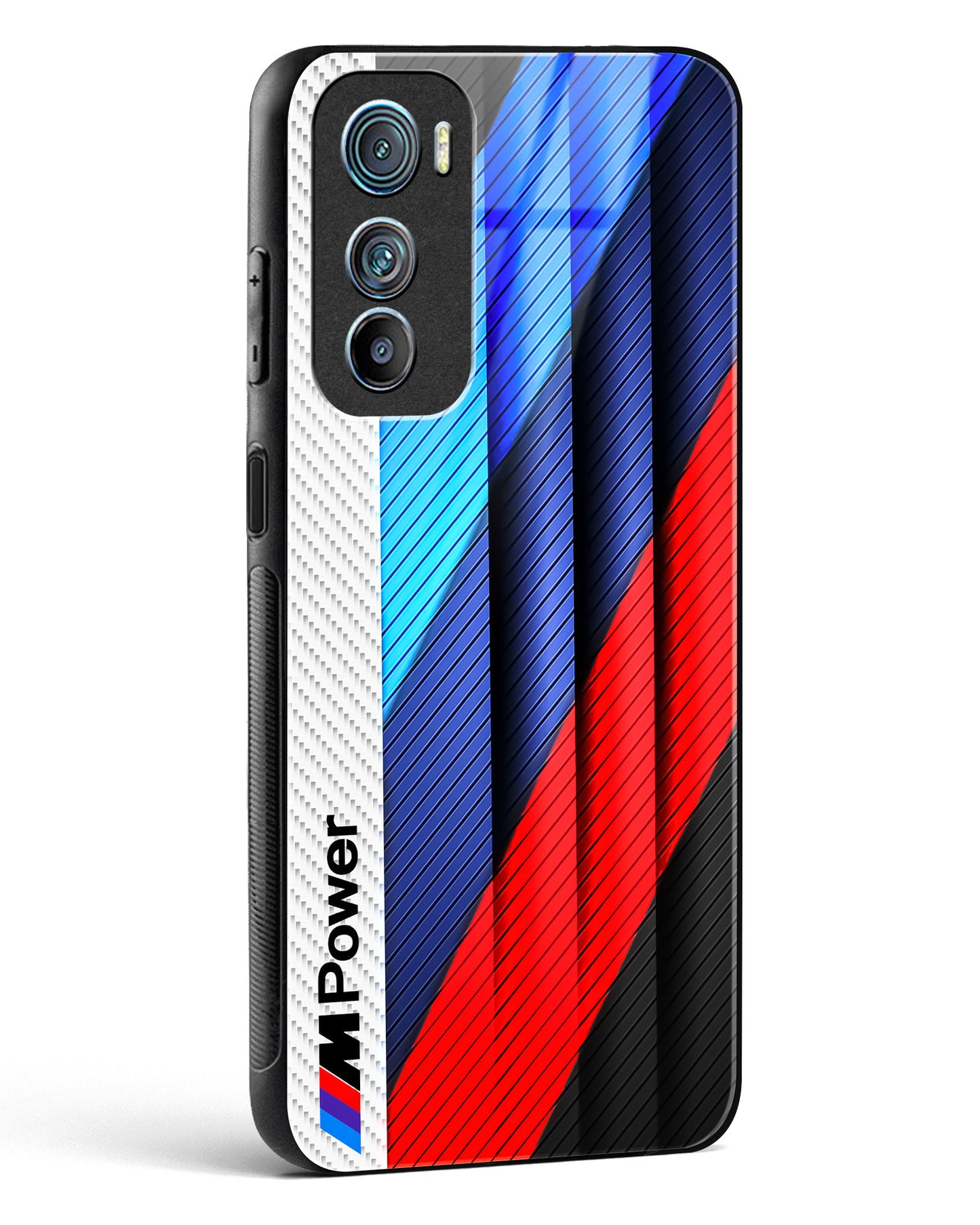 Cool Racing Pattern Glass Phone Case-Motorola Edge 30