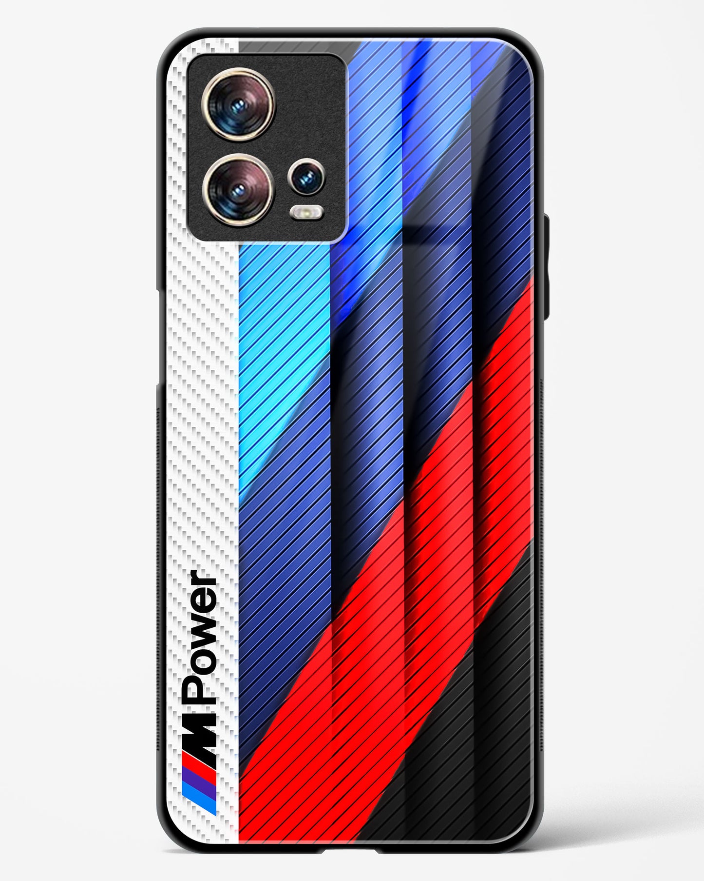 Cool Racing Pattern Glass Phone Case-Motorola Edge 30 Fusion