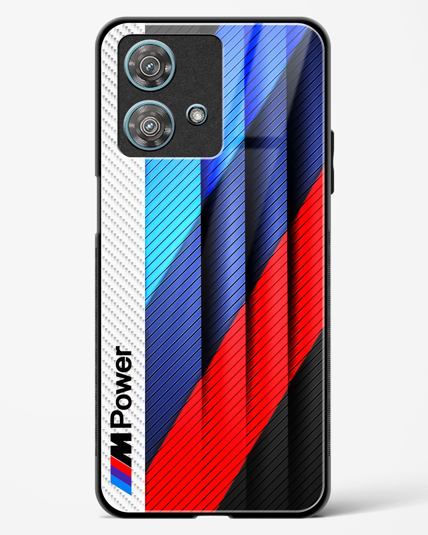 Cool Racing Pattern Glass Phone Case-Motorola Edge 40 Neo