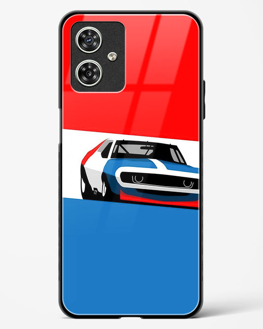 Cool Racing Speed Glass Phone Case-Moto G54 5G