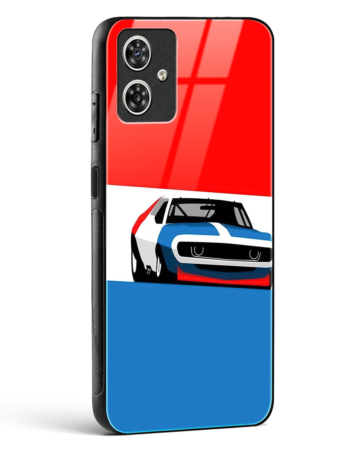 Cool Racing Speed Glass Phone Case-Moto G54 5G