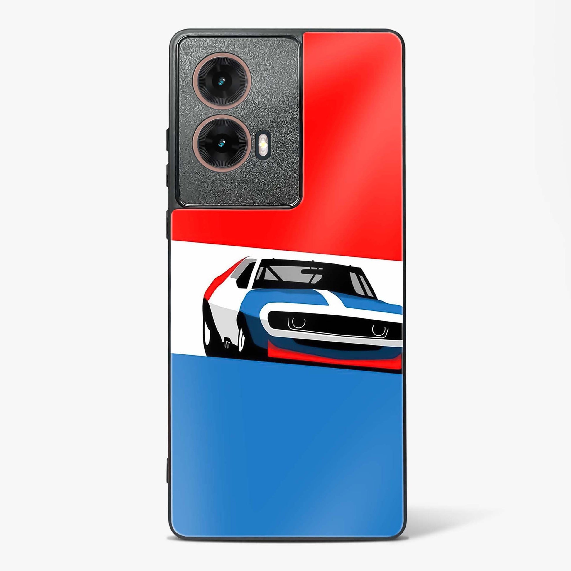Cool Racing Speed Glass Phone Case-Moto G85 5G