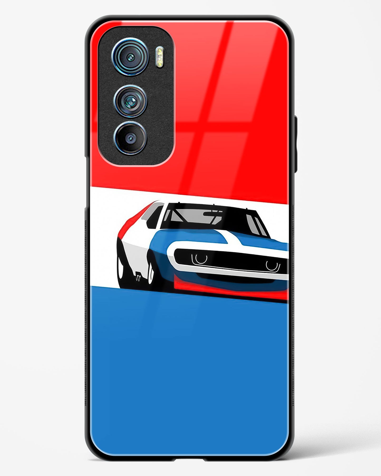 Cool Racing Speed Glass Phone Case-Motorola Edge 30