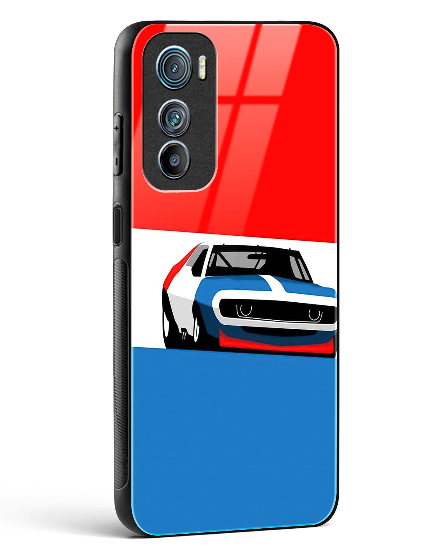 Cool Racing Speed Glass Phone Case-Motorola Edge 30
