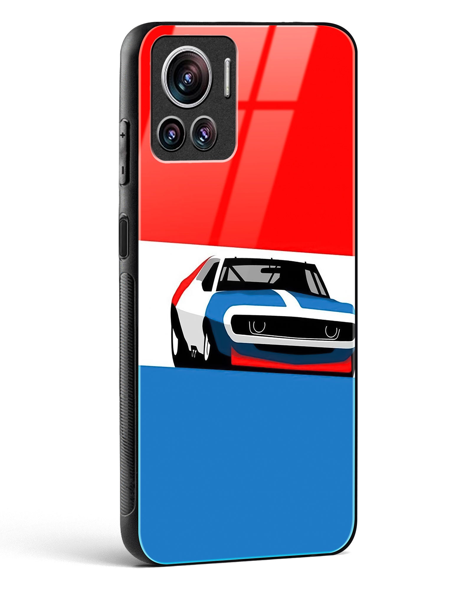 Cool Racing Speed Glass Phone Case-Motorola Edge 30 Ultra