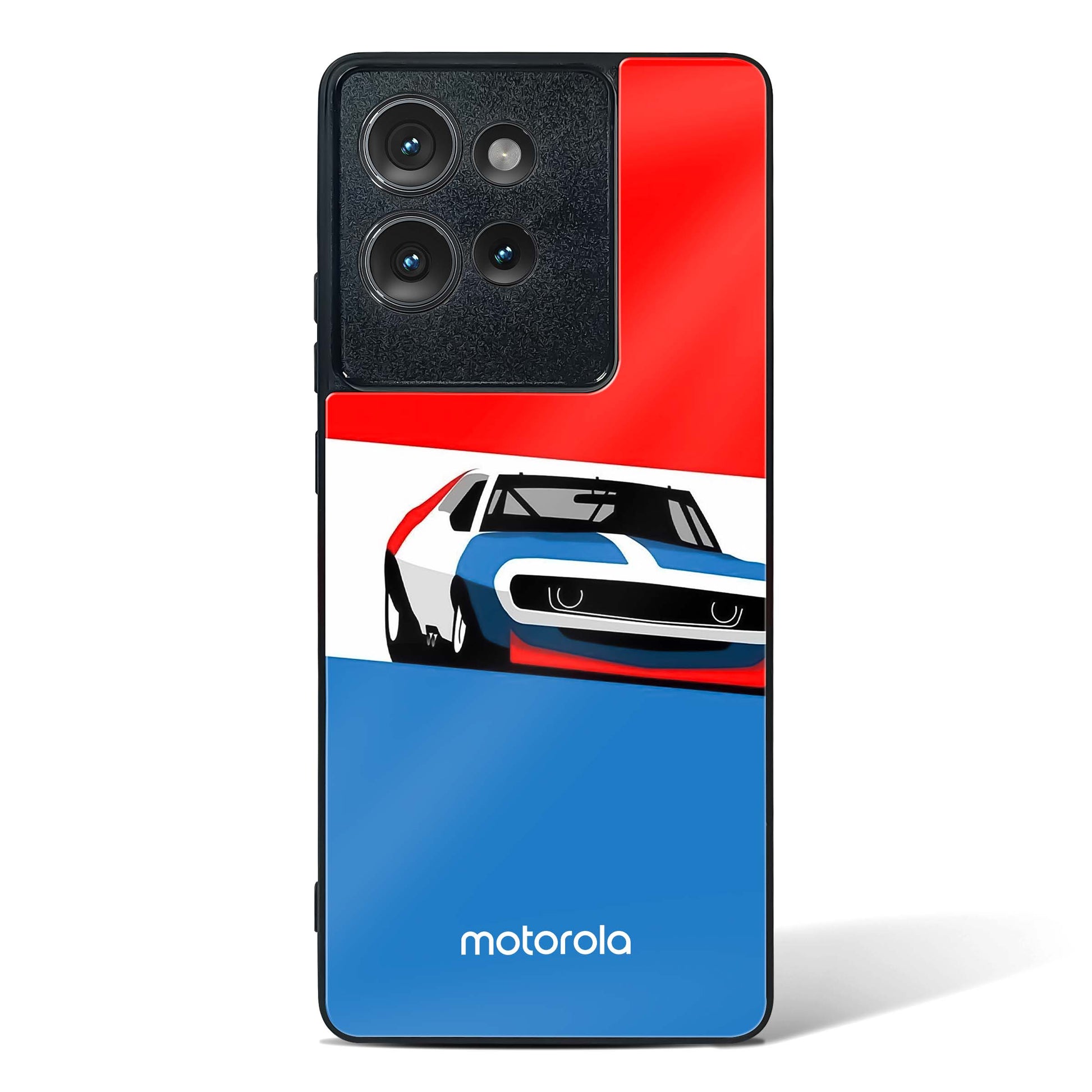 Cool Racing Speed Glass Phone Case-Motorola Edge 50