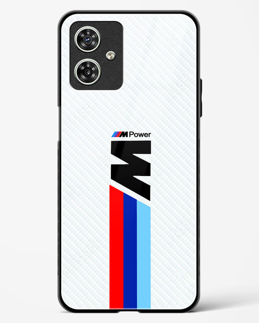Cool Racing Striped Glass Phone Case-Moto G54 5G
