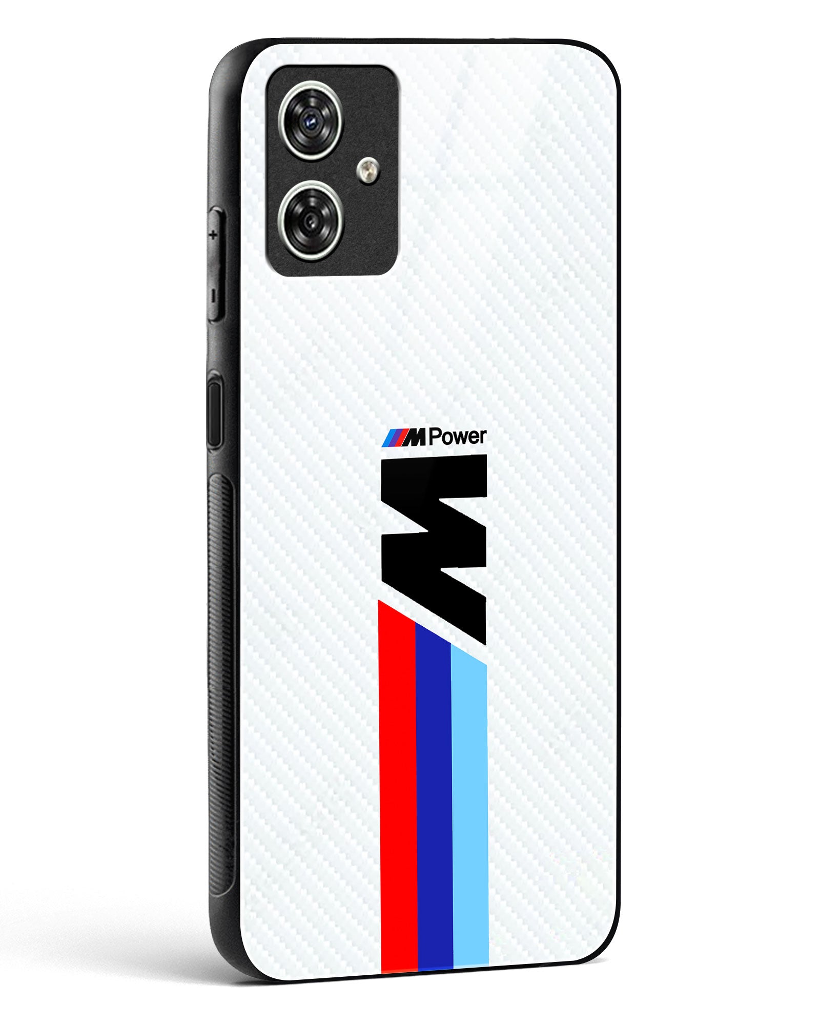 Cool Racing Striped Glass Phone Case-Moto G64 5G