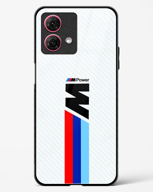 Cool Racing Striped Glass Phone Case-Moto G84 5G