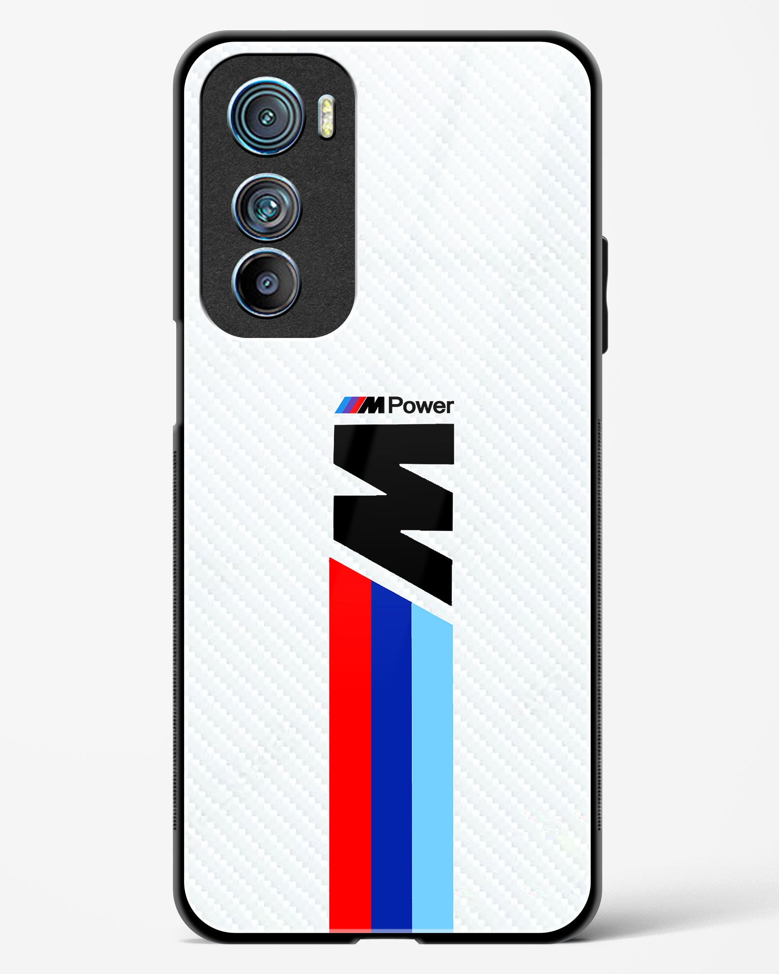 Cool Racing Striped Glass Phone Case-Motorola Edge 30