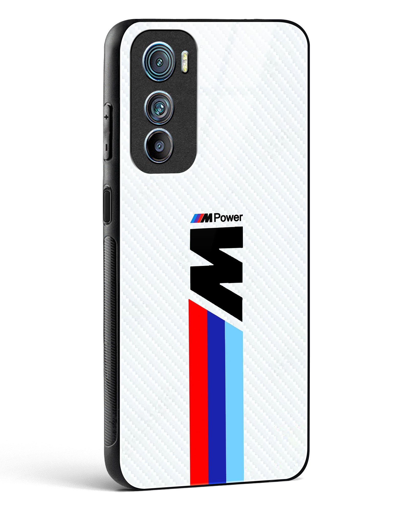 Cool Racing Striped Glass Phone Case-Motorola Edge 30