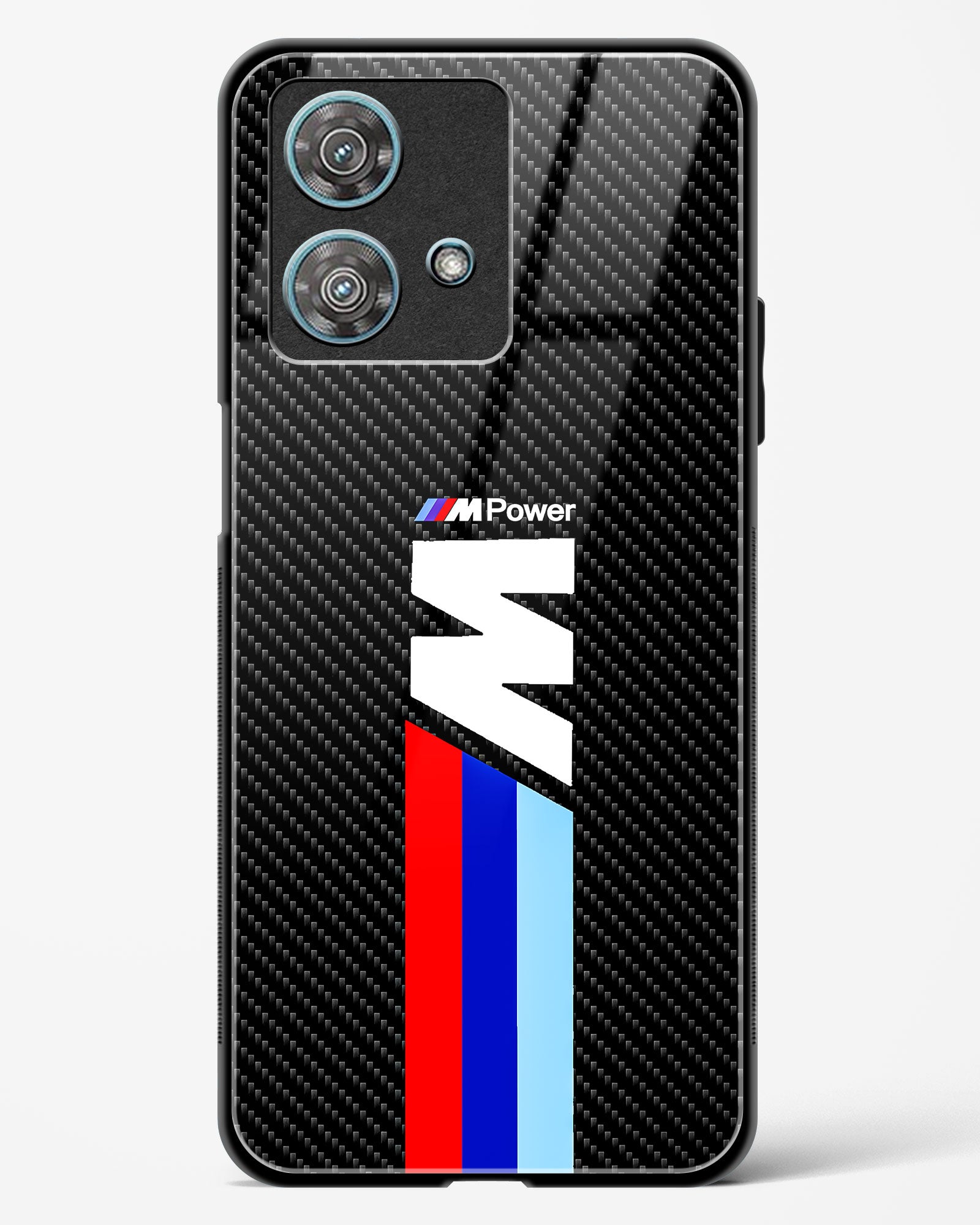 Cool Racing Striped Glass Phone Case-Motorola Edge 40 Neo