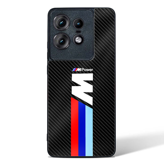 Cool Racing Striped Glass Phone Case-Motorola Edge 50 Pro