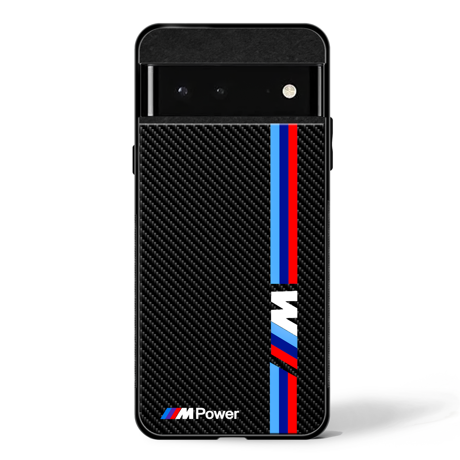 Cool Racing Stripes Carbon Pattern- s glass phone case