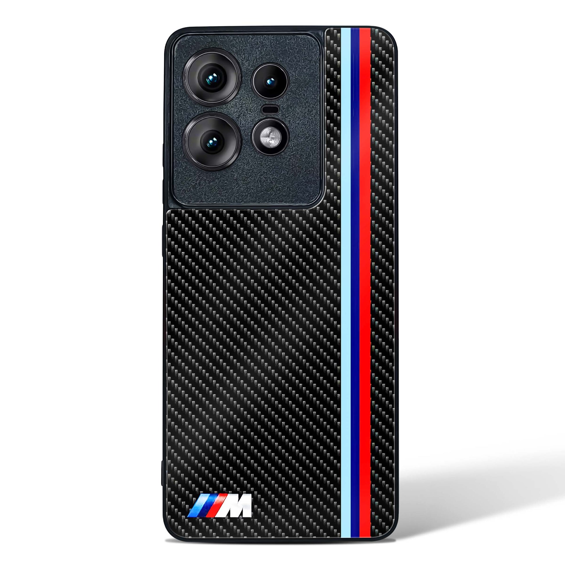 Cool Racing Stripes Glass Phone Case--Motorola Edge 50 Pro