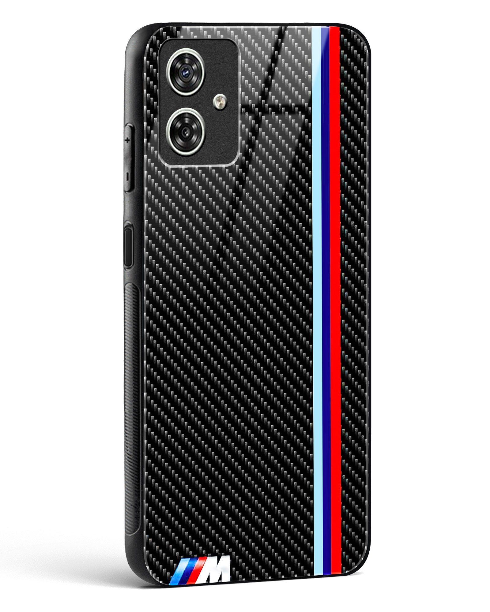 Cool Racing Stripes Glass Phone Case-Moto G64 5G