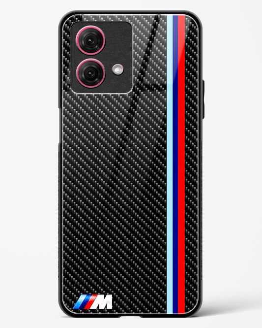 Cool Racing Stripes Glass Phone Case-Moto G84 5G